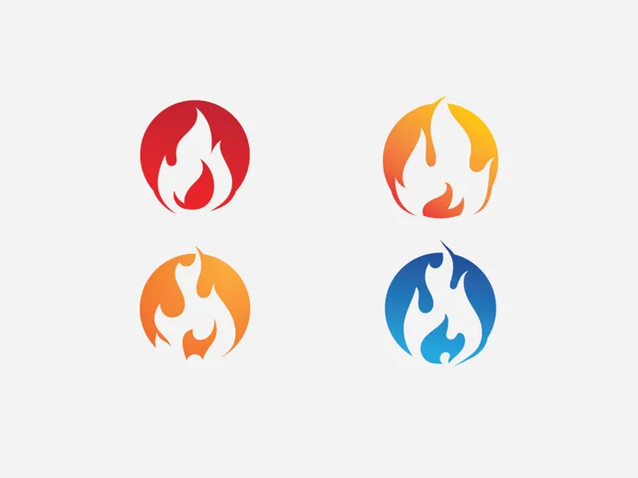 Fire flame vector illustration design