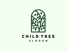 Tree Logo, Life Balance Education Vector