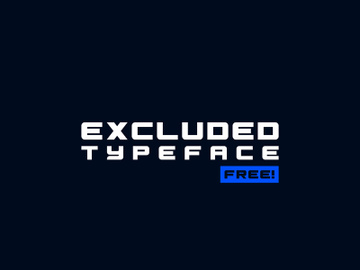 Excluded Free Font preview picture