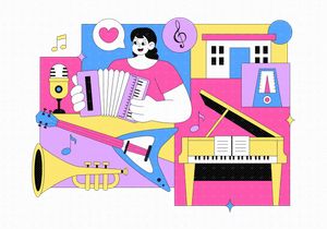 10 Music School Illustration