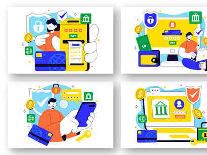 10 Digital Banking Security Illustration
