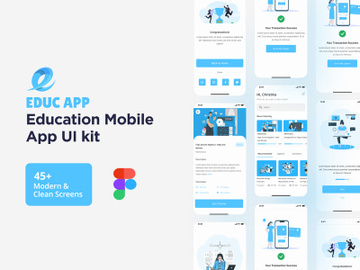 Educa - Education Mobile App UI Kit preview picture