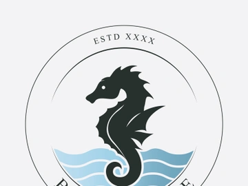 Sea horse logo preview picture
