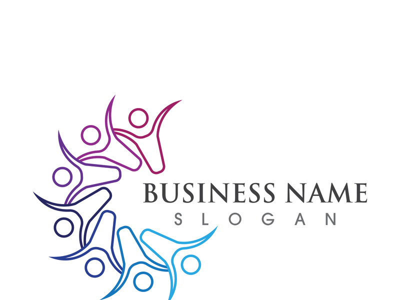 Community, network and social icon design template