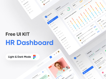 HR Management Dashboard UI Kit preview picture