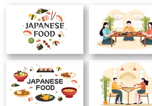 15 Japanese Food Illustration