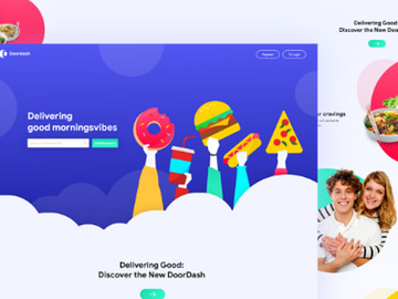 Doordash Food App Landing Page preview picture