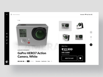 Web Design UI Kit Product Page Template - Action Camera preview picture