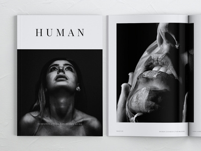 HUMAN Minimalist Lookbook Magazines