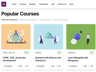 Si Educational Free NextJs Landing Page Template