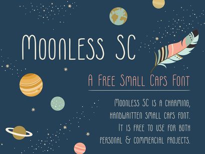 Moonless SC - Free Font