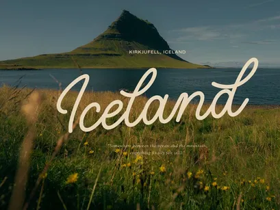Mastin Calum | Monoline Script Font
