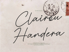 Clairou Handera | Handwritten Script preview picture