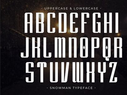 Snowman - Condensed Sans Serif
