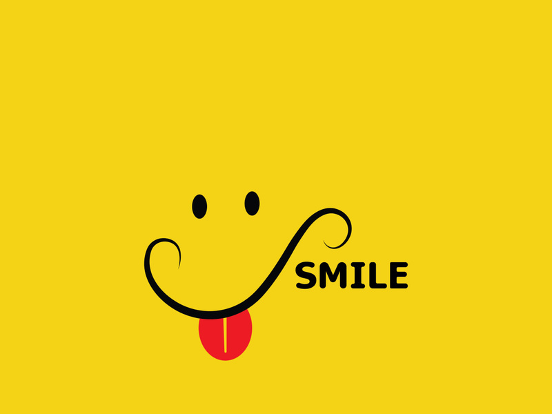 Smile logo and symbol vector image
