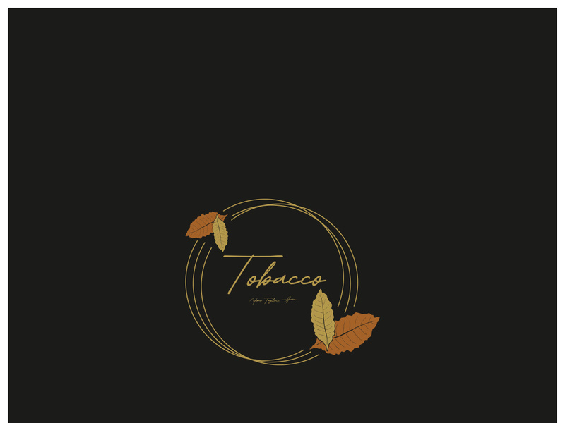 tobacco leaf logo,tobacco field and tobacco cigarette logo .With easy and simple editing.