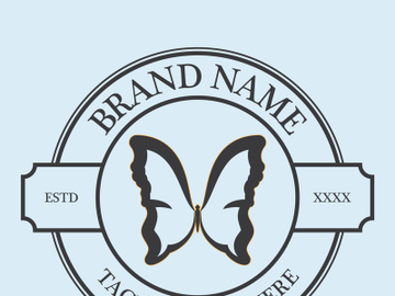 Butterfly logo design preview picture