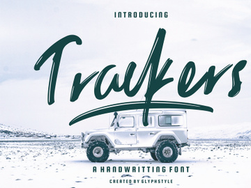 Trackers Handwritten Font preview picture