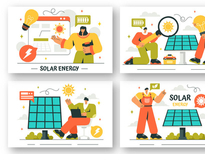 9 Solar Energy Installation Illustration