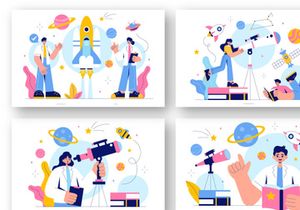 9 Astronomical Observation Illustration