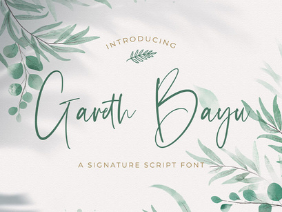 Gareth Bayu - Handwritten Font