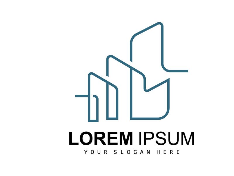 House Logo, Building Furniture Design, Construction Vector, Property Brand Icon, Real Estate, Housing