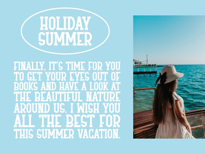 Vintage Summer - Condensed Slab Serif
