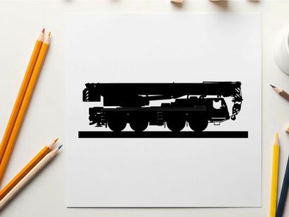 Silhouette of a train on a track with silhouette