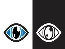 Branding identity corporate eye care vector logo design