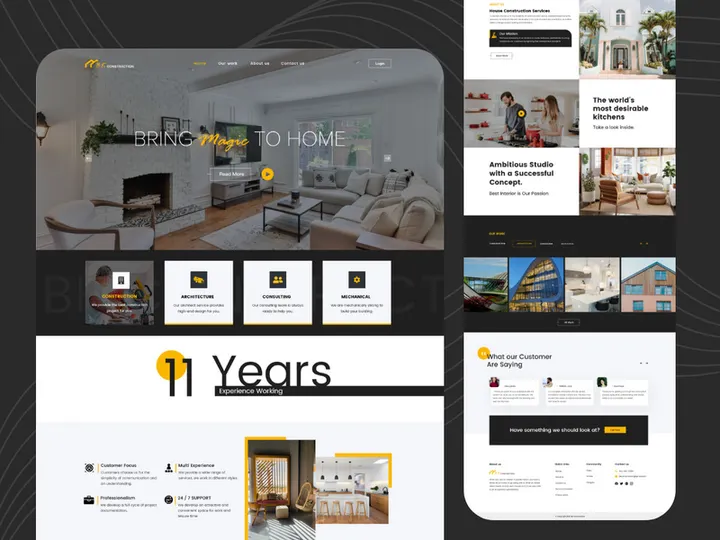 Construction Landing Page