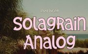 Solagrain Analog | Handwritten Font
