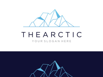 Antarctic iceberg logo design. preview picture
