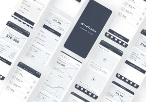 Fintech Wireframe UI Kit