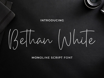 Bethan White - Monoline Script Font