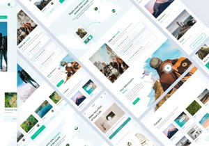 Mooncak Travel Landing Page UI Kit