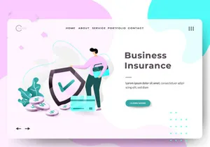Security Business sets Illustration