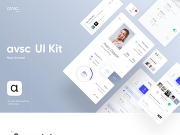 avsc Free Sketch UI Kit Design preview picture