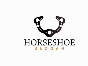 Horseshoe Logo, Horse Vector Vintage Elegant Old Retro Texsas Design preview picture