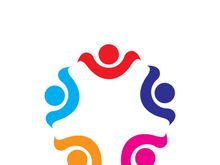 Community logo business template and icon people vector
