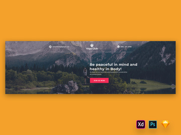 Hero Header for Yoga Training Websites-03 preview picture