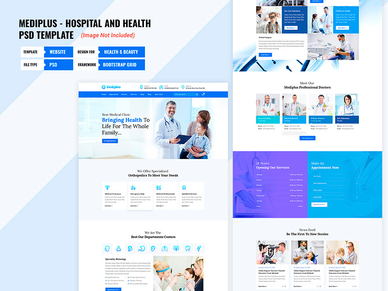Medical And Health PSD Template
