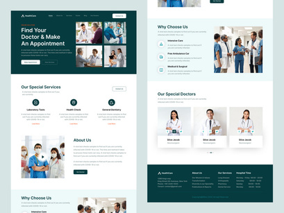 HealthCare-Medical Website Landing Page