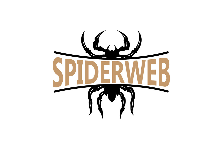 Spider Logo, Insect Animal Vector, Premium Vintage Design
