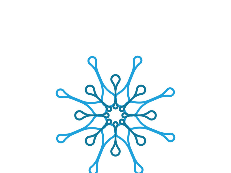 Molecule symbol logo template vector illustration design