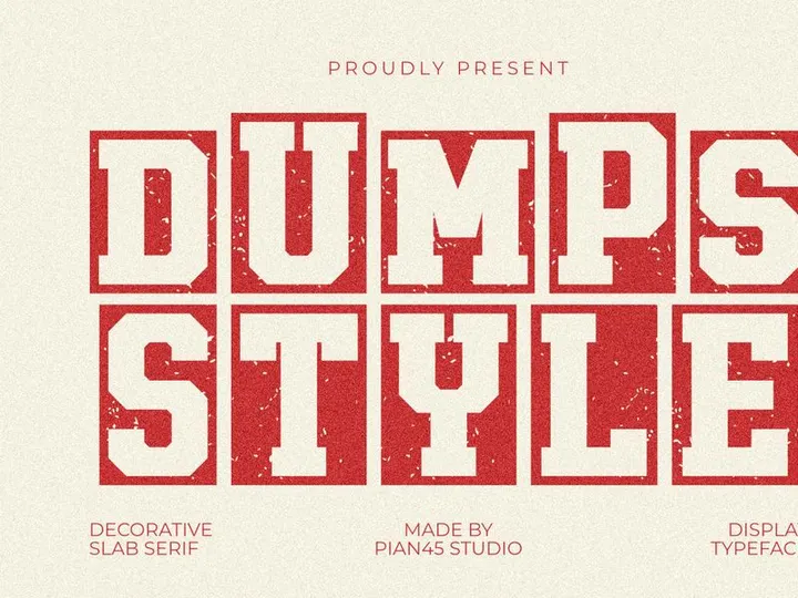 Dumps Style - Display Font