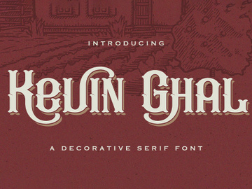 Kevin Ghal - Victorian Decorative Font preview picture