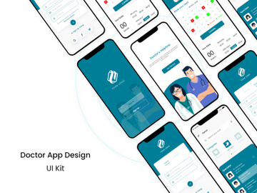 Doctor app design preview picture