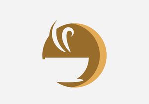 Coffee cup Logo  coffee shop vector icon design