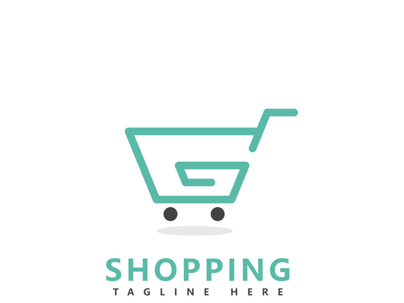 Cart shop logo icon design   Shopping cart illustration vector template