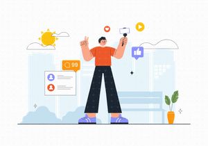 14 Influencer Daily Vlog Illustration